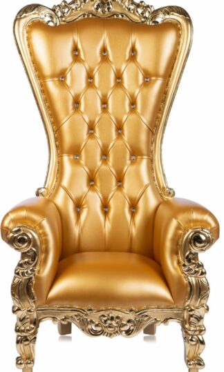Gold with Gold Trim; Shell Back Chair